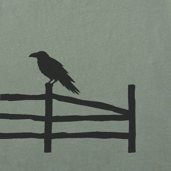 Life Is Good Men's Raven On A Fence Short Sleeve Crusher Tee