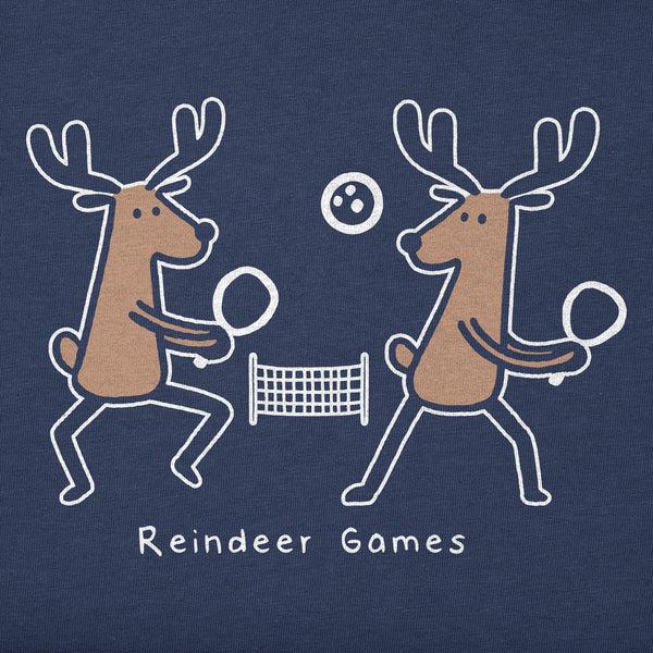 Life Is Good Men's Reindeer Games Long Sleeve Crusher Tee