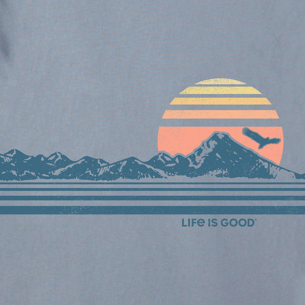Life Is Good Men's Retro Mountainscape Simply True Fleece Hoodie