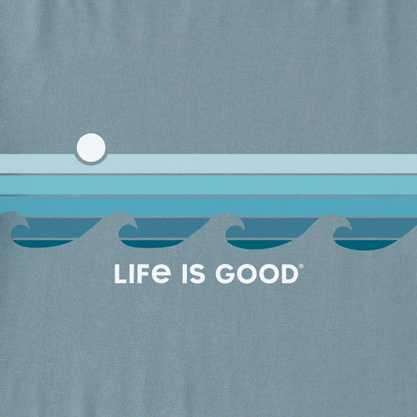 Life Is Good Men's Retro Wave Stripe Crusher-FLEX Crew