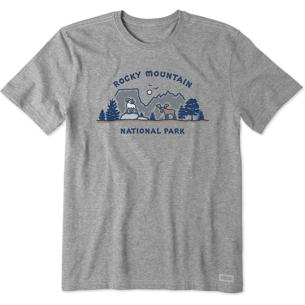 life is good Men's Rocky Mountain Vista Short Sleeve Tee