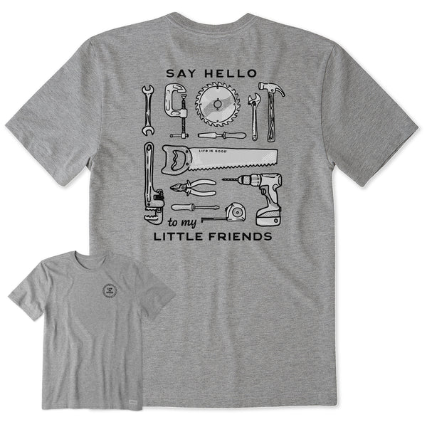 life is good Men's Say Hello to My Little Friends Tools Short Sleeve Crusher Tee