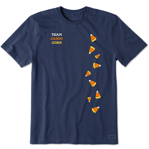 life is good Men's Scattered Candy Corn Short Sleeve Crusher Tee