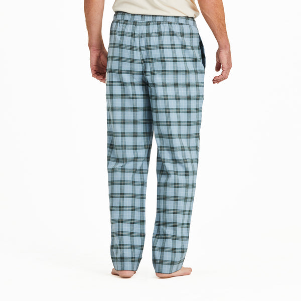 Life Is Good Men's Smoky Blue Check Classic Sleep Pant
