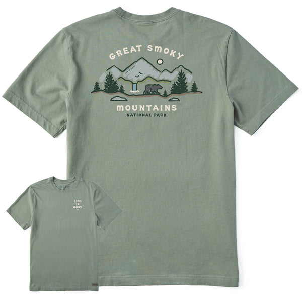 Life Is Good Men's Smoky Mountains Vista Short Sleeve Tee