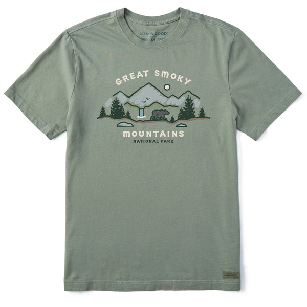 life is good Men's Smoky Mountains Vista Short Sleeve Tee