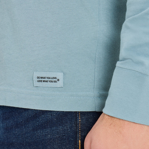 Life Is Good Men's Solid Long Sleeve Crusher-LITE Slim Fit Henley