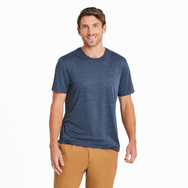 life is good Men's Solid Short Sleeve Sun Crusher Tee