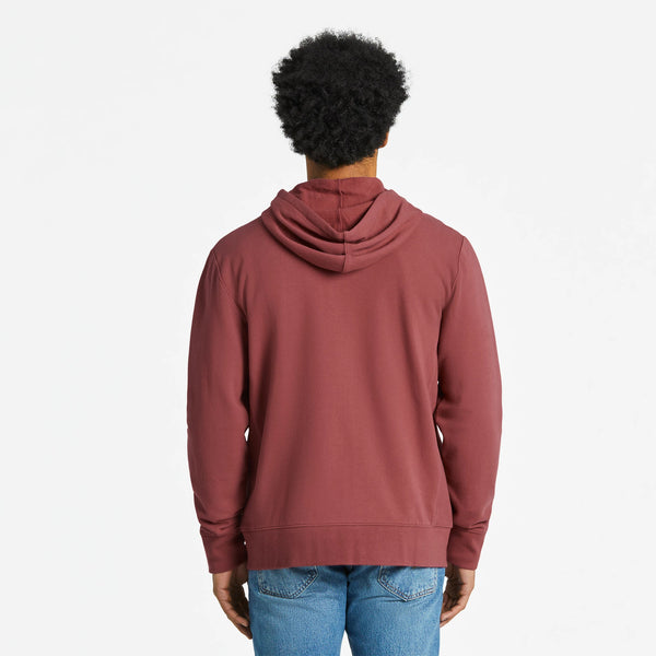 Life Is Good Men's Solid Simply True Fleece Zip Hoodie