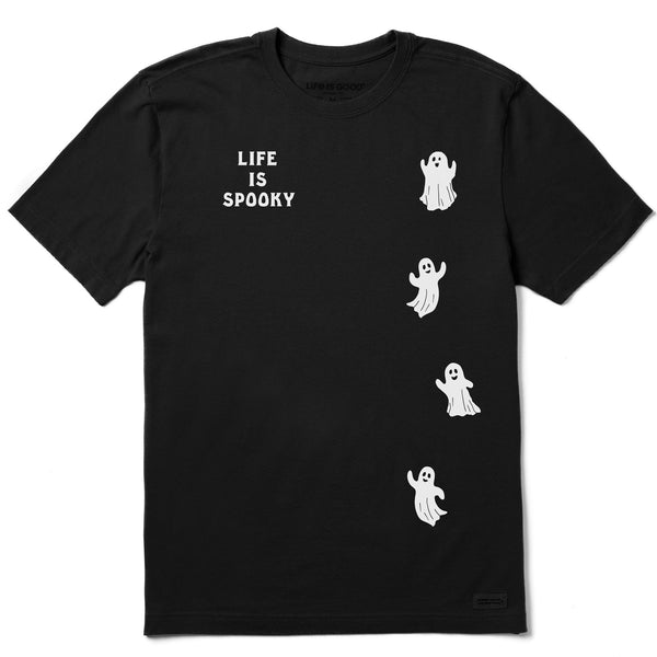 life is good Men's Spooky Ghosts Short Sleeve Crusher Tee