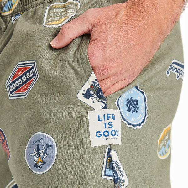 Life Is Good Men's Sticker Collage Classic Sleep Pant