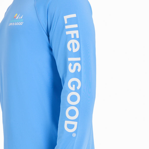 Life Is Good Men's Sunset Sail Long Sleeve Rashguard