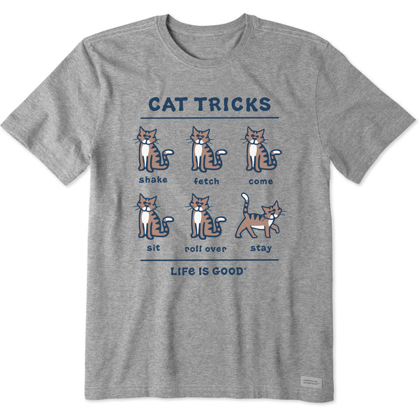 life is good Men's Tabby Al Cat Tricks Short Sleeve Crusher Tee