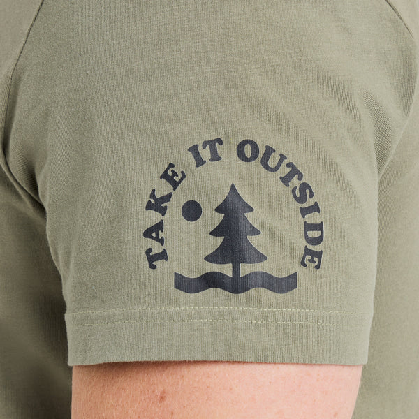Life Is Good Men's Take It Outside LIG Short Sleeve Crusher Tee