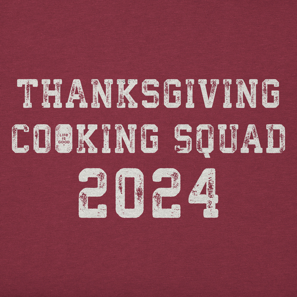 Life Is Good Men's Thanksgiving Day Cooking Squad 2024 Long Sleeve Crusher Tee