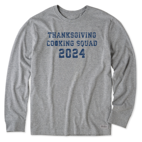 Life Is Good Men's Thanksgiving Day Cooking Squad 2024 Long Sleeve Crusher Tee