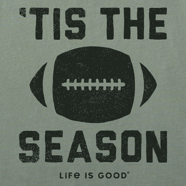 Life Is Good Men's Tis The Football Season Long Sleeve Crusher Tee