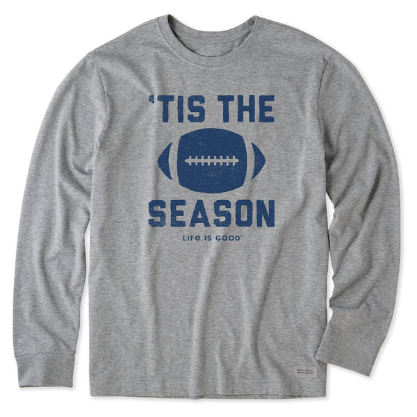 Life Is Good Men's Tis The Football Season Long Sleeve Crusher Tee