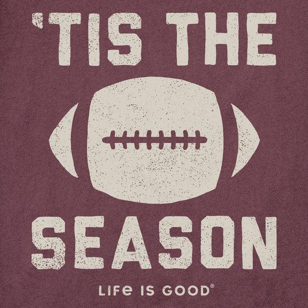 Life Is Good Men's Tis The Football Season Short Sleeve Crusher Tee