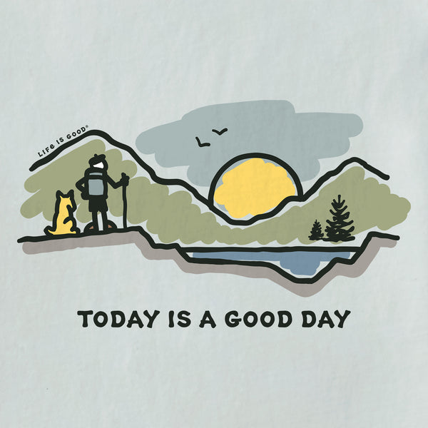Life Is Good Men's Today Is A Good Day Mountain Hike Short Sleeve Tee