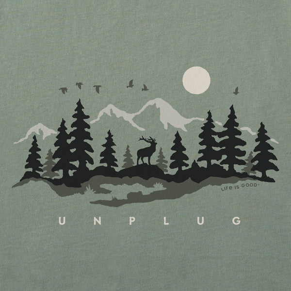 Life Is Good Men's Unplug In The Outdoors Short Sleeve Tee