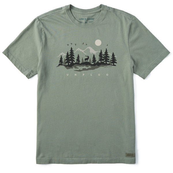 life is good Men's Unplug in the Outdoors Short Sleeve Tee
