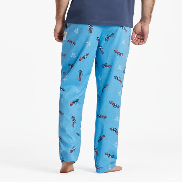 Life Is Good Men's USA Truck Pattern Classic Sleep Pant