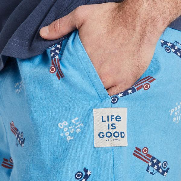 Life Is Good Men's USA Truck Pattern Classic Sleep Pant