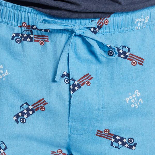 Life Is Good Men's USA Truck Pattern Classic Sleep Pant