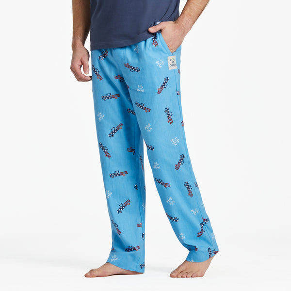 life is good Men's USA Truck Pattern Classic Sleep Pant