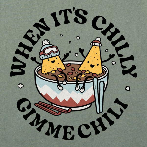Life Is Good Men's When It's Chilly Gimme Chili Long Sleeve Crusher Tee
