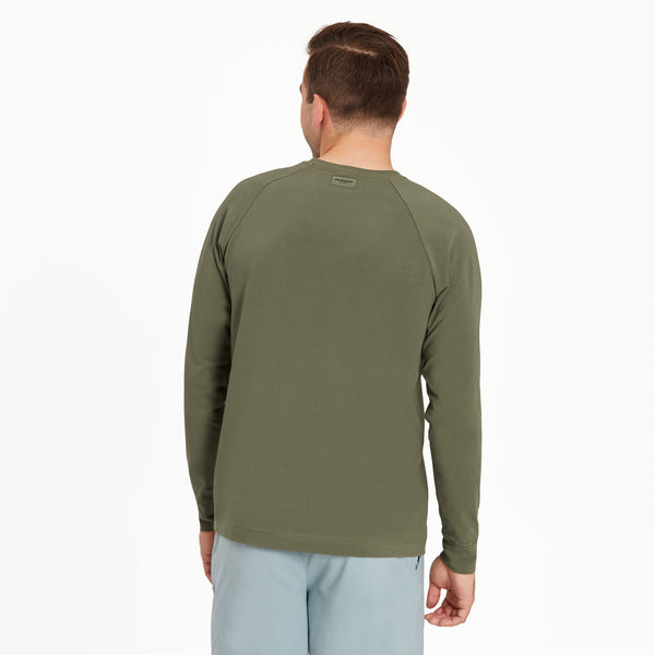 Life Is Good Men's Woodblock Mountain Scene Crusher-FLEX Crew