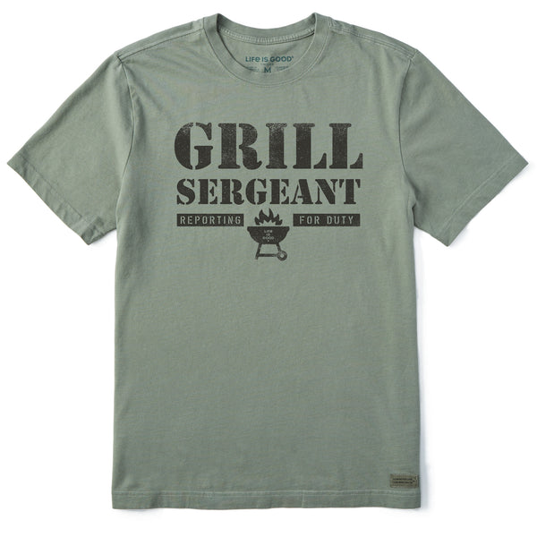 Life Is Good Men's Wordsmith Grill Sergeant Short Sleeve Tee
