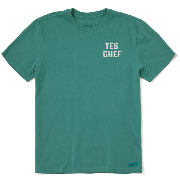 life is good Men's Yes Chef Short Sleeve Crusher Tee