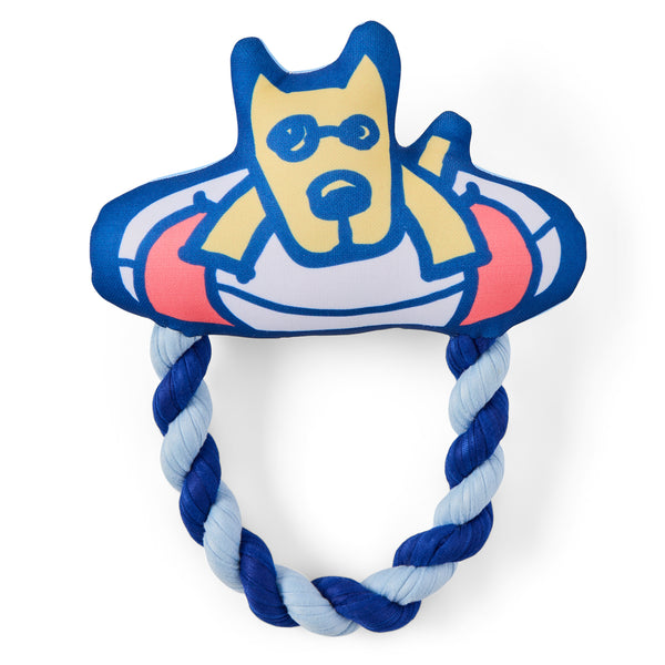 Life Is Good Rocket Good Buoy Oxford And Rope Dog Toy