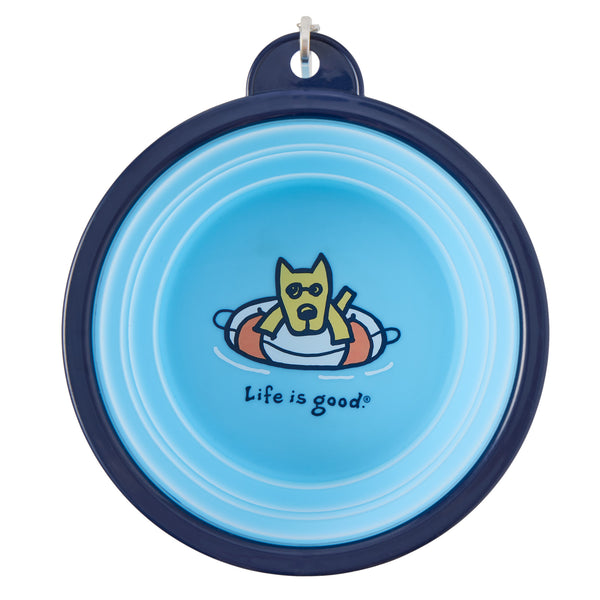 life is good Rocket Good Buoy Silicone Travel Dog Bowl