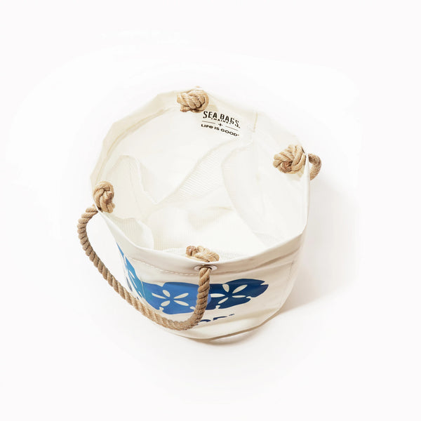 Life Is Good Sand Dollars Sea Bags Beachcomber Bucket Bag