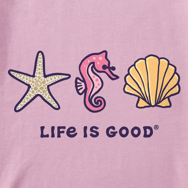 Life Is Good Sea Life Trio Short Sleeve Toddler Crusher Tee