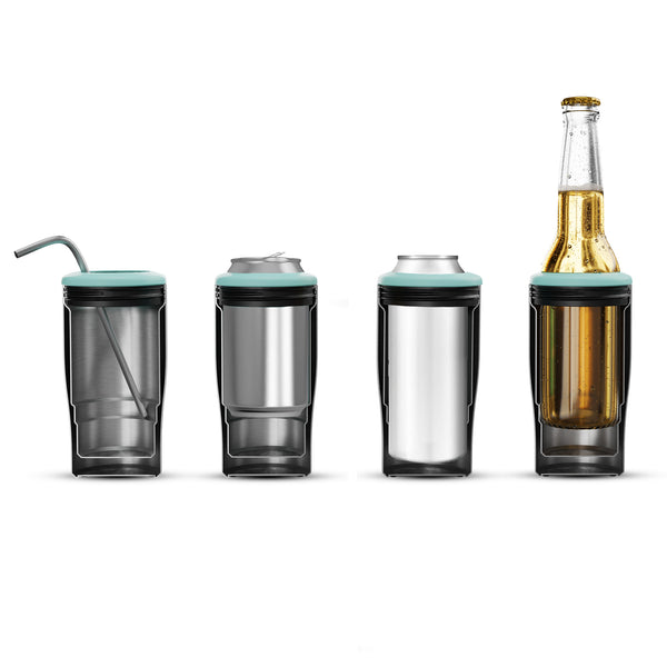 Life Is Good Sunset Daisies 4-in-1 Stainless Steel Can Cooler