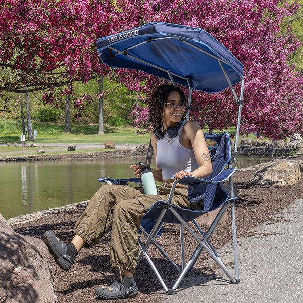 Life Is Good Sunset Mountain Adult Shade Quad Chair