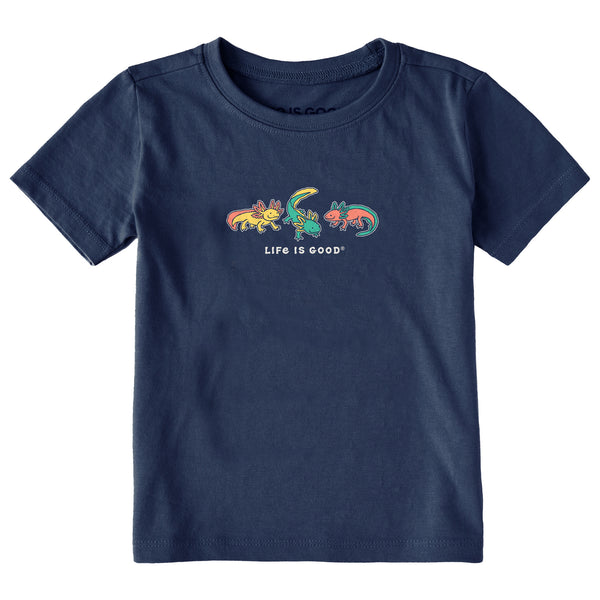 life is good Toddler Axolotl Trio Short Sleeve Crusher Tee