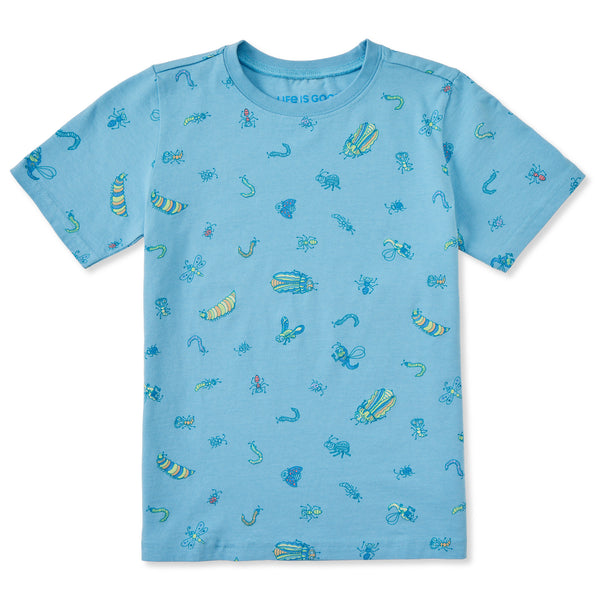 life is good Toddler Doodle Bug Pattern Short Sleeve Crusher Tee