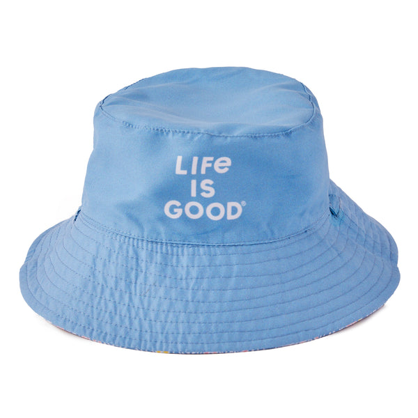 Life Is Good Toddler Flower Doodle Pattern Made In The Shade Bucket Hat