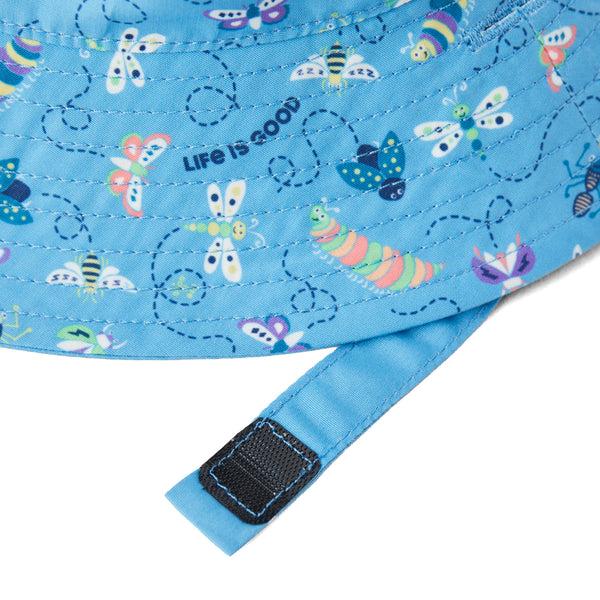 Life Is Good Toddler Flying Bugs Pattern Made In The Shade Bucket Hat