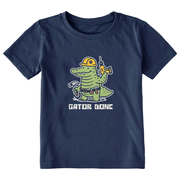 life is good Toddler Gator Done Short Sleeve Crusher Tee