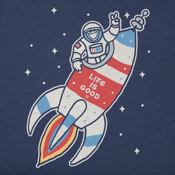 Life Is Good Toddler Jake Rocket Ship Short Sleeve Crusher Tee