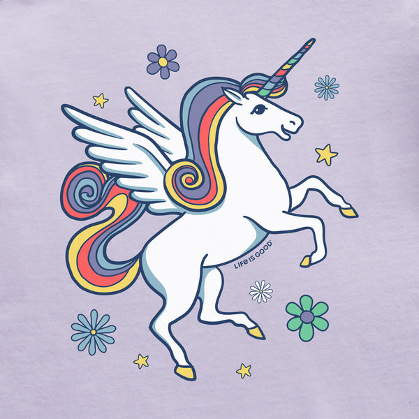 Life Is Good Toddler Magical Unicorn Short Sleeve Crusher Tee