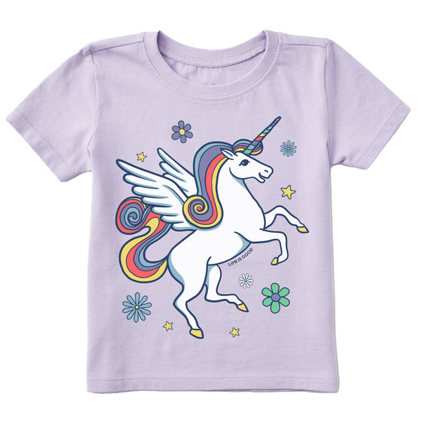 Life Is Good Toddler Magical Unicorn Short Sleeve Crusher Tee