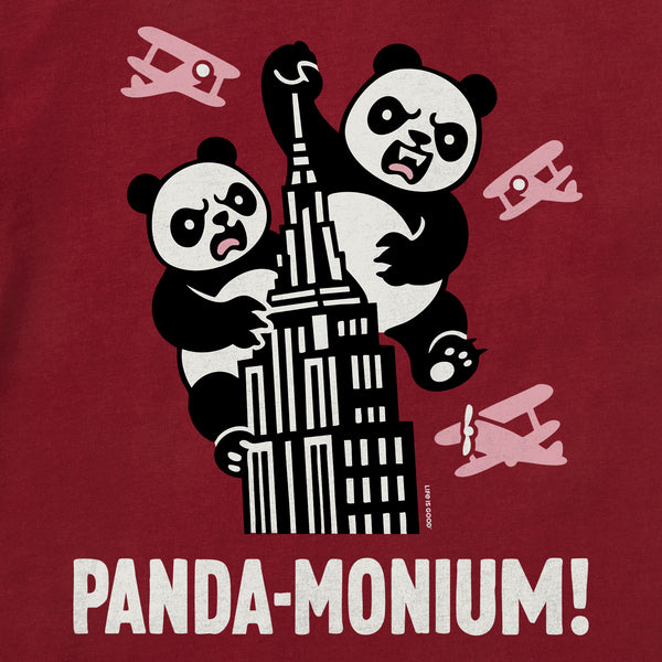 Life Is Good Toddler Panda-Monium Short Sleeve Crusher Tee