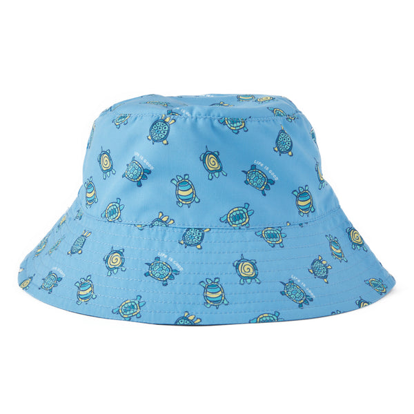 life is good Toddler Peace Turtle Pattern Made in the Shade Bucket Hat